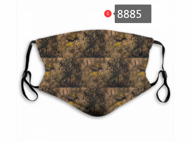 Minnesota Vikings #3 Dust mask with filter->nfl dust mask->Sports Accessory